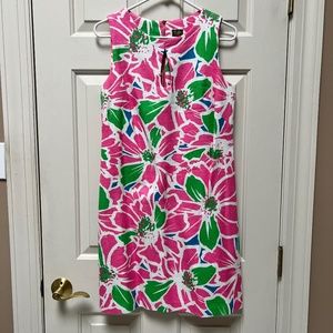 NWT Floral Sheath Dress with Key Cutout
